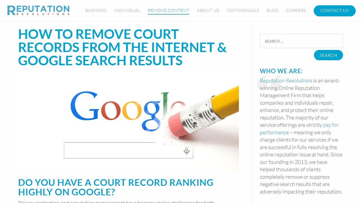 How to Remove Court Records from the Internet & Google ...